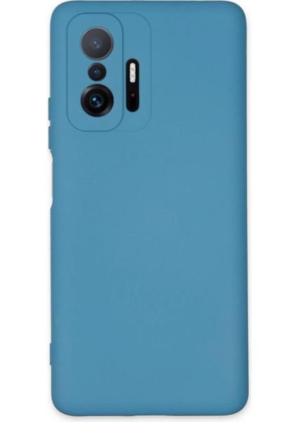 Xiaomi Mi 11T Pro Kılıf Nano Içi Kadife Silikon - Mavi - A8384-8562
