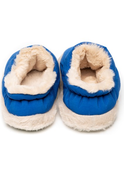 2025 Sax Mavi Kadın Ev Ayakkabısı Panduf indirimleri