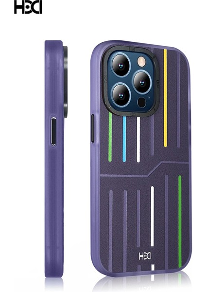 iPhone 14 Pro Max Kılıf HBC-221 Roma Kapak - Derin Mor fırsatları