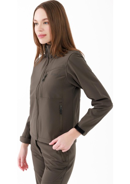 Sambra Kadın Thermofine Ceket Haki Renkli Su Geçirmez Özellikli Outdoor Giyim