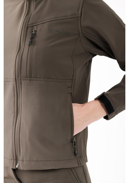 Sambra Kadın Thermofine Ceket Haki Renkli Su Geçirmez Özellikli Outdoor Giyim