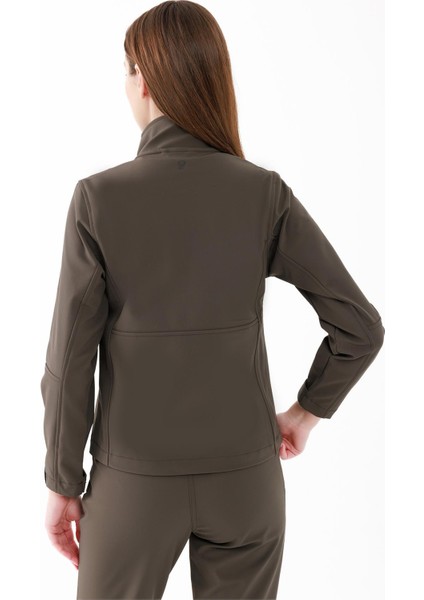 Sambra Kadın Thermofine Ceket Haki Renkli Su Geçirmez Özellikli Outdoor Giyim