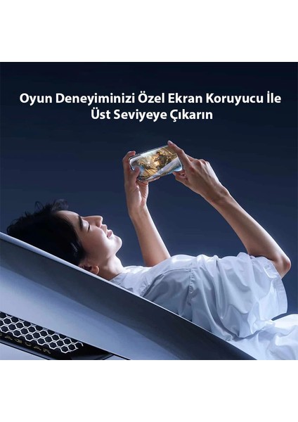 Baseus Crystalline iPhone 15 Pro Max Için Parlama Önleyici Tempered Cam Ekran Koru - A4437-2450 modelleri