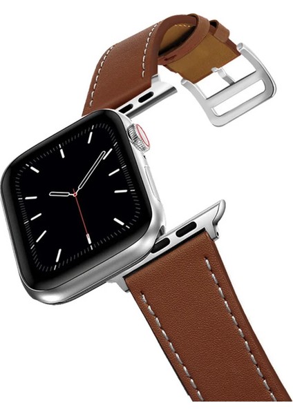 Ally Apple Watch 7-8 41MM 6-5-4 40MM Single Coil Deri Kayış Kordon 3-2-1 38MM-(190 - A4606-5819 fiyatları