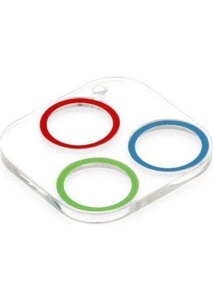 iPhone 13 Pro Max Renkli Kamera Lens Koruma Cam - Mavi-Yeşil - A6881-2233 modelleri