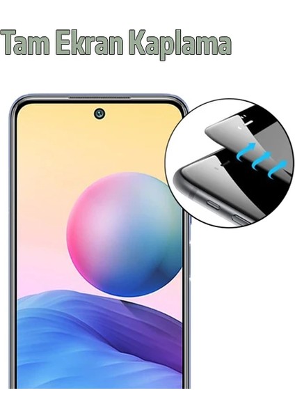 Xiaomi Redmi Note 10 Full Glue Full Kaplama Tempered Cam Ekran KORUYUCU-(1903) - A7470-8687 modelleri