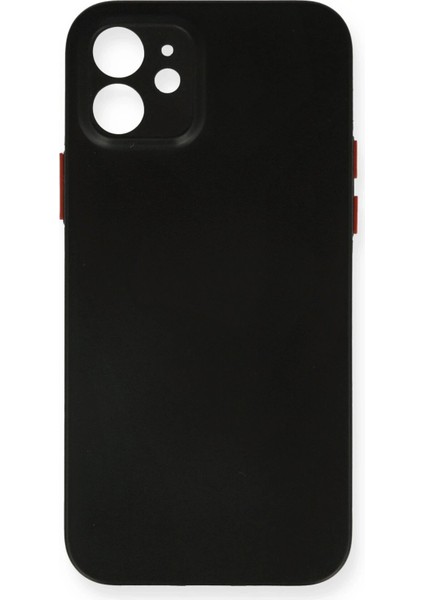 iPhone 12 Kılıf Pp Ultra Ince Kapak - Siyah - A6119-6513
