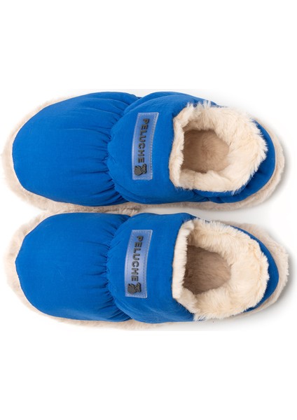 2025 Sax Mavi Kadın Ev Ayakkabısı Panduf fiyatları