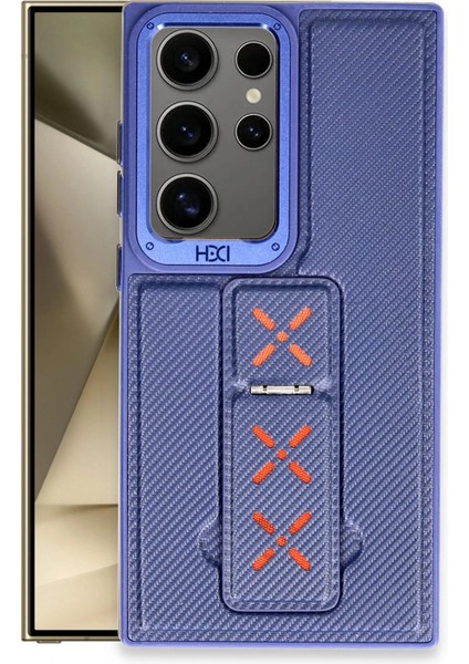 Samsung Galaxy S24 Ultra HBC-248 Lima Standlı Kapak - Lacivert fiyatları