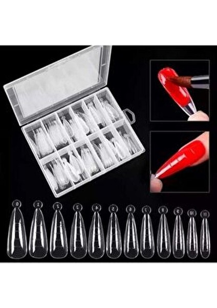 Stiletto Poly Gel Tırnak Kalıpları 120 Adet Şekil ve Kullanım Kolaylığı indirimleri
