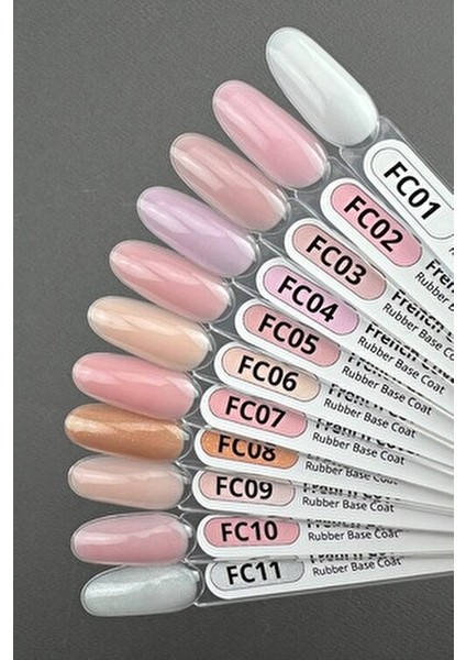 French Cover Rubber Base Coat FC05 Simli ve Simsiz 10 ml Kaliteli Tırnak Bakımı indirimleri