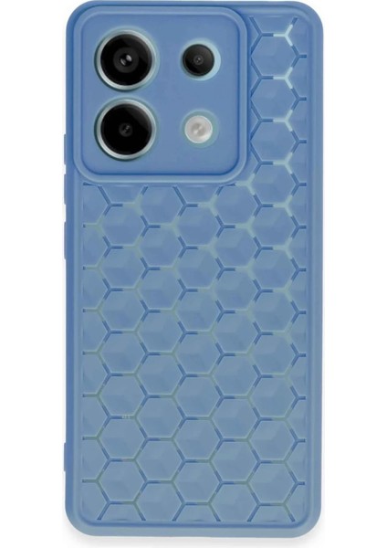 Xiaomi Redmi Note 13 Pro 5g Kılıf Petek Silikon Kapak - Mavi - A3957-6996