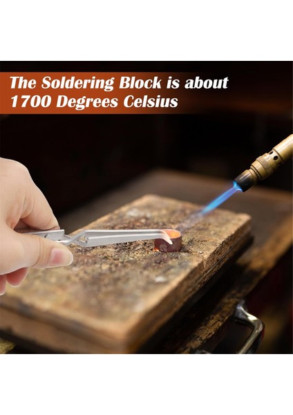 7 Adet Takı Lehimleme Kiti 2 Petek Lehim Bloğu 1 Bakır Maşa 2 Lehimleme Cımbız 1 Metal Klips 1 Depolama Torbası (Yurt Dışından) indirimleri