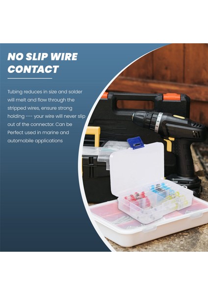 50PCS Lehim Sızdırmazlık Kablosu Konnektörü Sopoby Lehim Contası Isı Büzülme Popo Konektörleri Terminaller Bakır (23RED 12 Blue 10WHITE 5yellow) (Yurt Dışından) fırsatları
