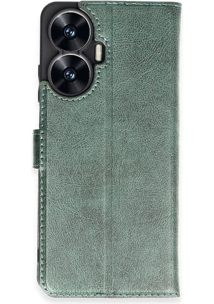 Realme C55 Kılıf Trend S Plus Kapaklı Kılıf - Yeşil - A3710-5854