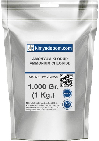 Amonyum Klorür, Nişadır 1 Kg.