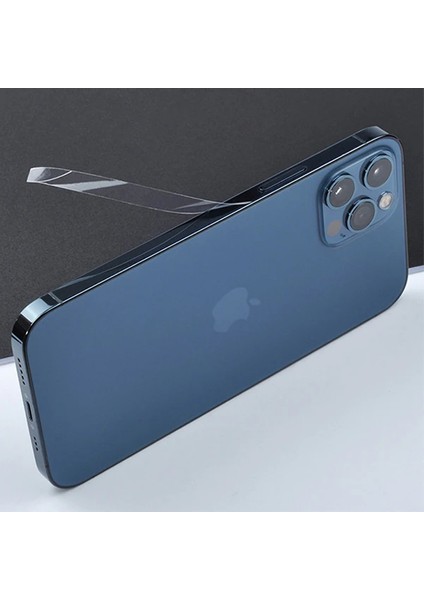 Iphone 12 6.1 Hidrojel Hayalet Yan Alt Üst Kamera Kaplama FILM-(1903) - A7168-8677 modelleri