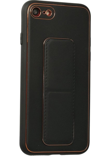 iPhone 7 Kılıf Coco Deri Standlı Kapak - Siyah - A4030-2899 fiyatları