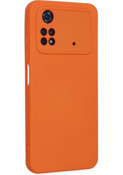 Xiaomi Poco M4 Pro 4g Kılıf Nano Içi Kadife Silikon - Turuncu - A5275-8859 modelleri