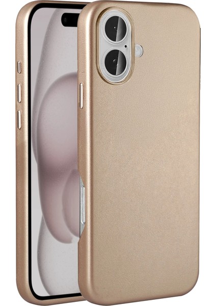 Apple iPhone 16 HBC-242 Dividing Magsafe Kapak - Çöl Titanyum