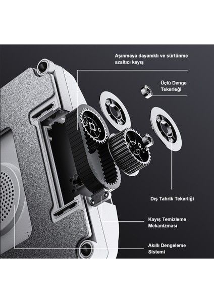 W3 Cam Temizleme Robotu 11000PA Emiş Gücü–çift Nozul Ultrasonik Püskürtme,akıllı Yol Planlama,kenar Algılama Teknolojisi, Ups 20 Dakika,4 Temizlik Modu,mihome Kontrol modelleri
