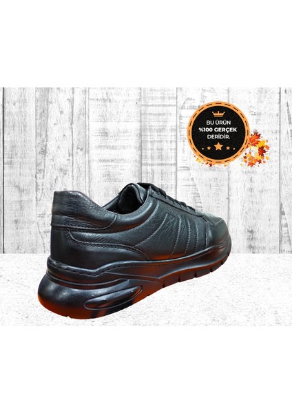 T-2030 Hakiki Deri Ortopedik 4 Mevsim Erkek Casual Ayakkabı indirimleri