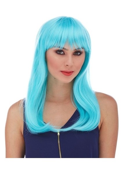 Turkuaz Mavi Parti Peruğu fiyatları