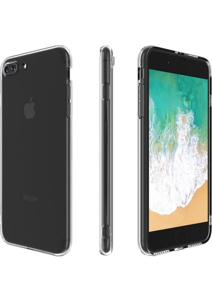 iPhone 8 Plus Kılıf Deluxe 2mm Şeffaf Silikon - A1642-4868 indirimleri