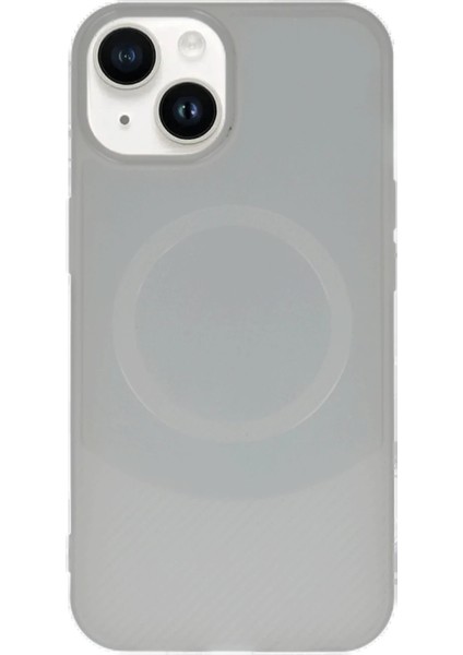 iPhone 14 Kılıf Maya Karbon Kapak - Gri - A3835-5848