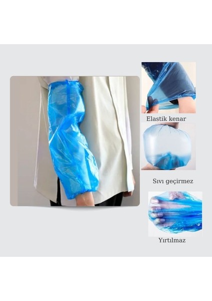 Naylon Kolluk Tek Kullanımlık Mavi 500 Adet modelleri
