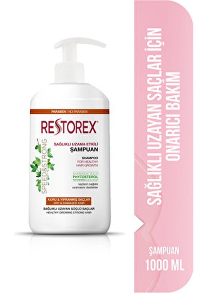 Onarıcı Şampuan Güçlü Uzama Etkisiyle Tüm Saçlar İçin 1000 ml Paraben İçermez indirimleri