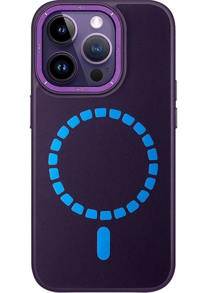 iPhone 14 Pro Kılıf HBC-156 Forum Magneticsafe Kapak - Derin Mor