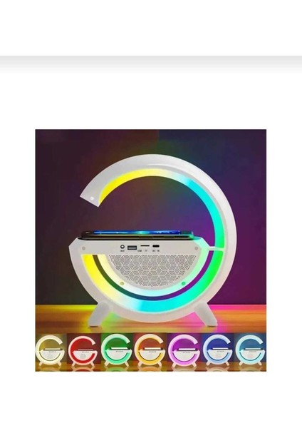 Kablosuz Şarj Aleti - Hoparlör Işıklı Masa Lambası fiyatları