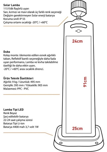 Yeni Nesil Dikey Duba-Trafik ve Reklam Işıklı Duba Akıllı Duba indirimleri