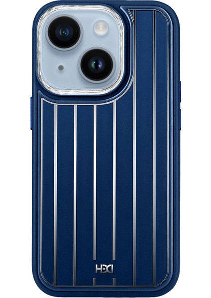 iPhone 15 Kılıf HBC-190 Kolaj Kapak - Lacivert