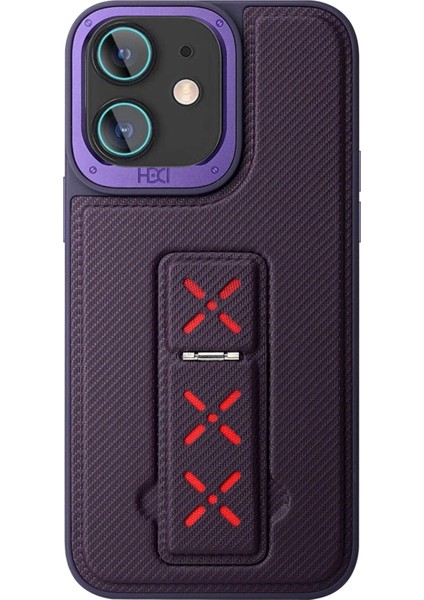 iPhone 11 HBC-248 Lima Standlı Kapak - Derin Mor