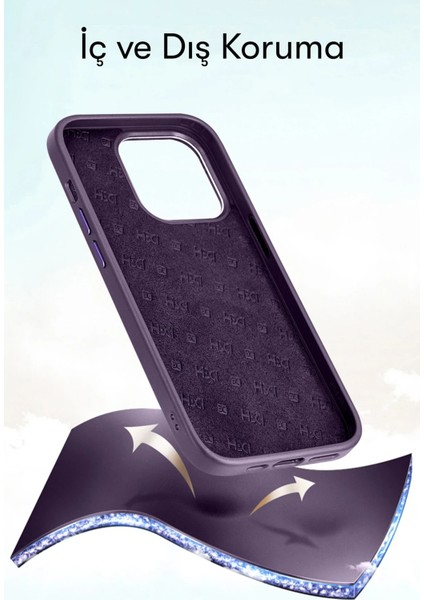 iPhone 13 Pro Max Kılıf HBC-190 Kolaj Kapak - Kahverengi fırsatları