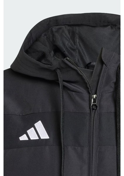 Tiro 25 Essentials Woven Siyah Kapşonlu Eşofman Üstü JC5435