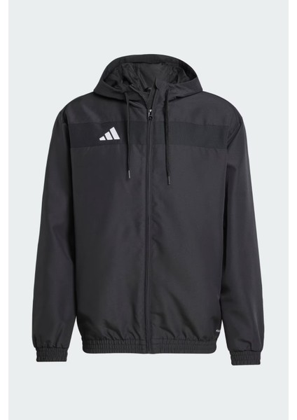 Tiro 25 Essentials Woven Siyah Kapşonlu Eşofman Üstü JC5435