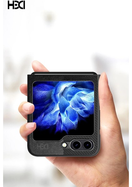 Samsung Galaxy Z Flip 5 Kılıf HBC-155 Lizbon Kapak - Lacivert modelleri