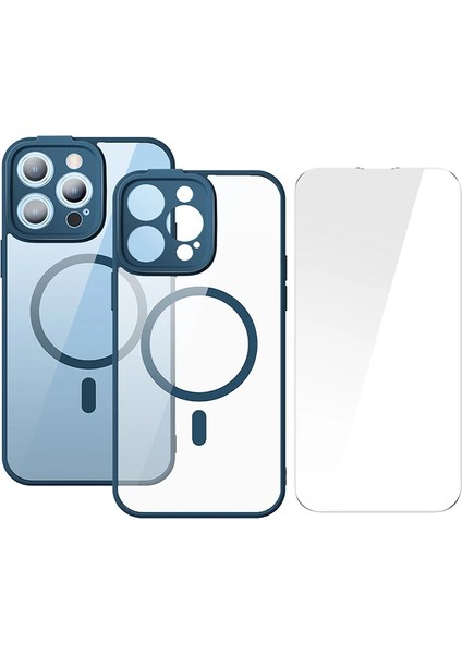 Baseus Frame Series iPhone 14 Pro Max 6.7 Kamera Koruyuculu Magsafe Kılıf + Temper - A6365-6232