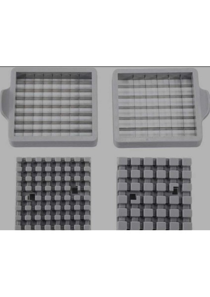 Paslanmaz Çelik Patates Kızartması Patates Kesici - Yuvarlak Alt Kolay Dilimleme fırsatları