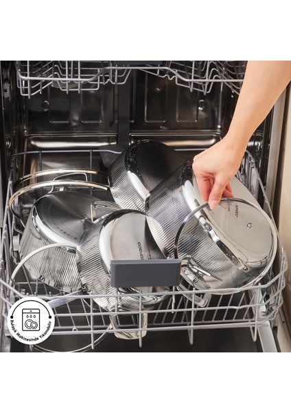 Power Steel 316+ 3ply Apollo Indüksiyon Tabanlı 8 Parça Çelik Tencere Seti