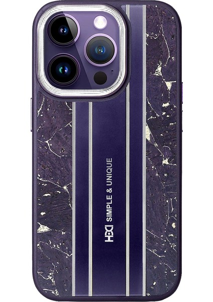 iPhone 15 Pro Kılıf HBC-188 Astra Kapak - Derin Mor fiyatları