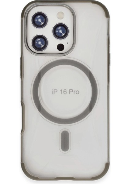 iPhone 16 Pro Max Hilton Magsafe Kapak - Titan Gri - A3920-5873 modelleri