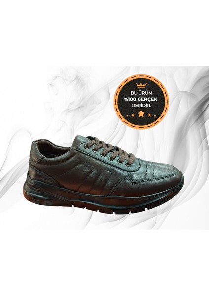 T-2030 Hakiki Deri Ortopedik 4 Mevsim Erkek Casual Ayakkabı