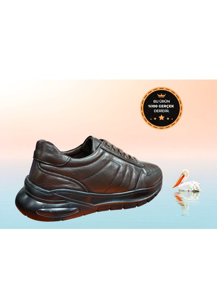 T-2030 Hakiki Deri Ortopedik 4 Mevsim Erkek Casual Ayakkabı