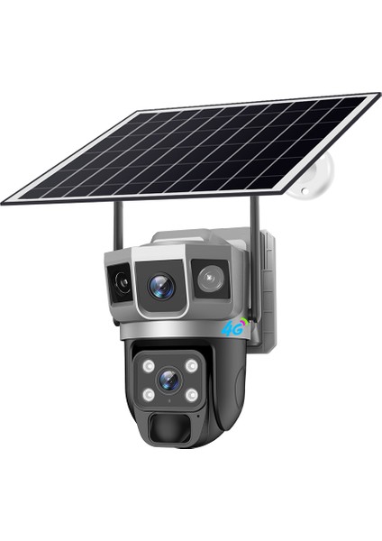 Sım Kartlı 4g, 6mp (3+3mp) Çift Lens, Güneş Enerjili Beslemeli, Tam Renkli Gece Görüşlü, Çift Yönlü Konuşma, Aı Insan Algılama, 7/24 Çalışma Özellikli Güvenlik Kamerası fırsatları