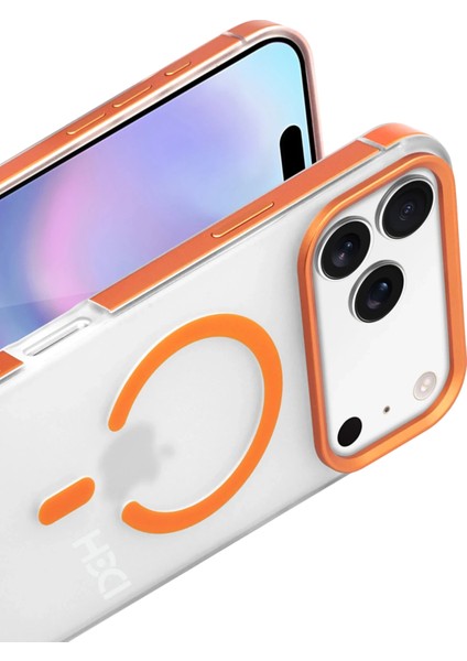 Apple iPhone 17 Pro HBC-394 Himalayas Magsafe Kapak - Turuncu modelleri