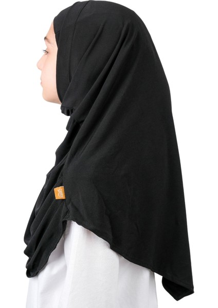 Pratik Hazır Geçmeli Boneli Çocuk Şal Siyah indirimleri